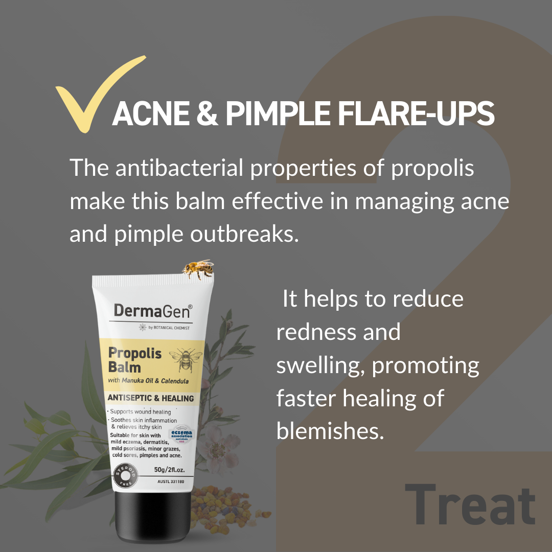 DermaGen Propolis Balm - with Antiseptic, Anti-inflammatory, and Antioxidant Properties