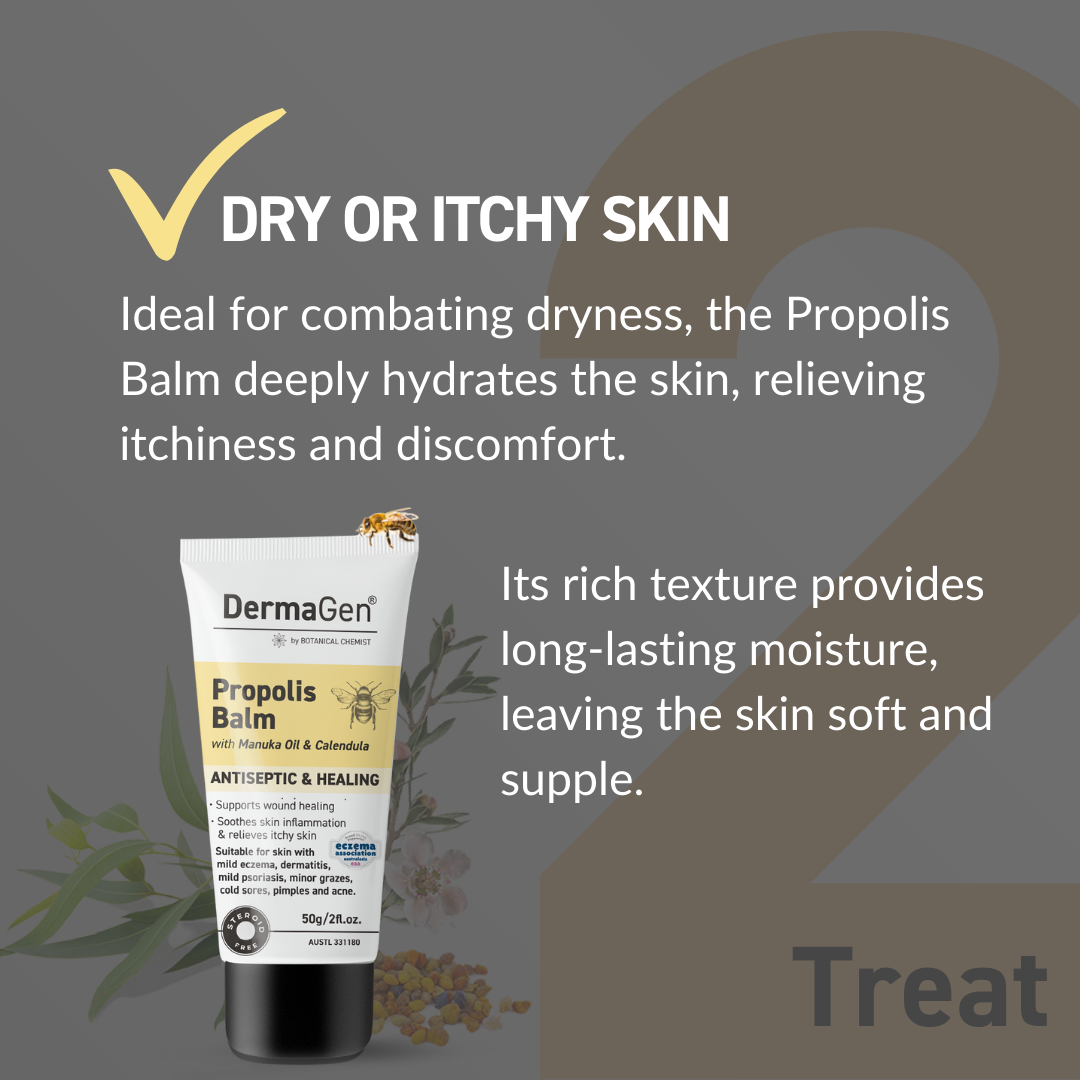 DermaGen Propolis Balm - with Antiseptic, Anti-inflammatory, and Antioxidant Properties