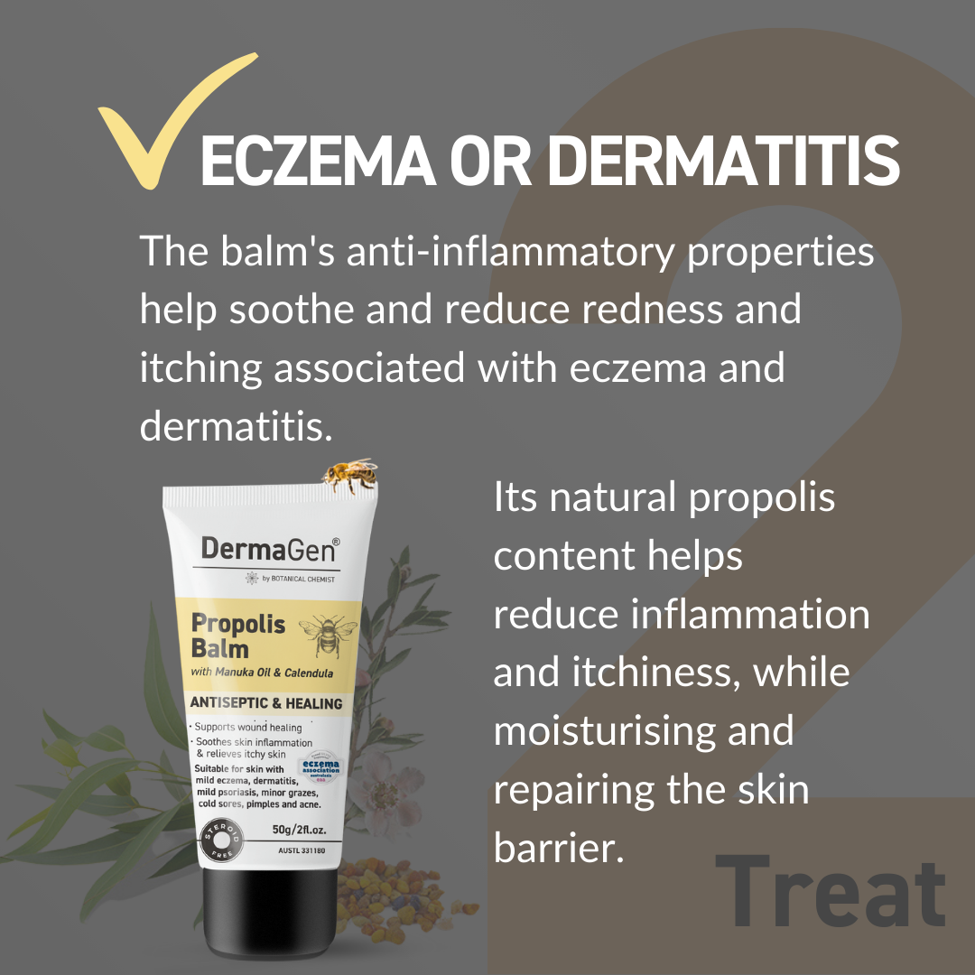 DermaGen Propolis Balm - with Antiseptic, Anti-inflammatory, and Antioxidant Properties
