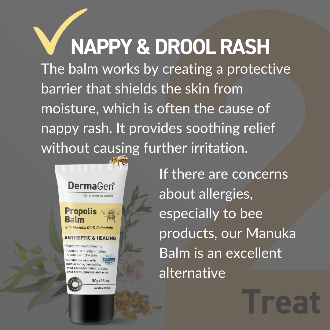 DermaGen Propolis Balm - with Antiseptic, Anti-inflammatory, and Antioxidant Properties