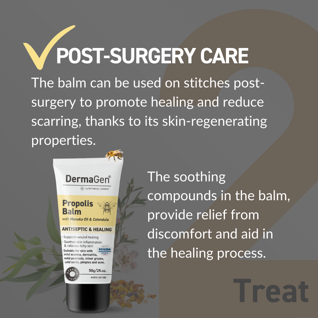 DermaGen Propolis Balm - with Antiseptic, Anti-inflammatory, and Antioxidant Properties