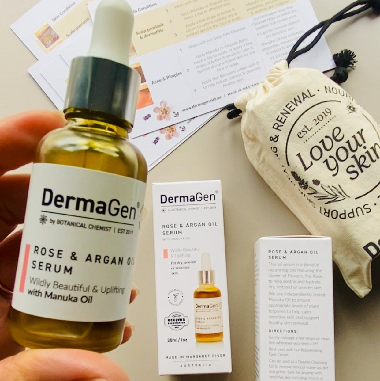 Sérum : Rose et huile d&