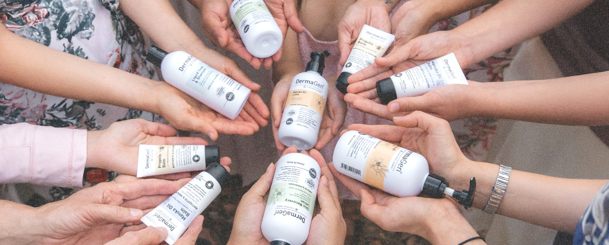 Customers holding the full DermaGen product range