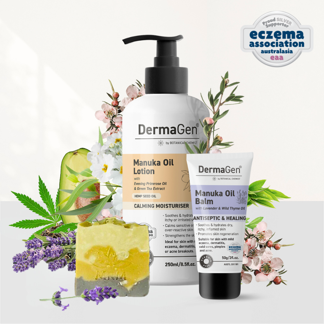 DermaGen Manuka Eczema and Dermatitis Skincare Trio Pack
