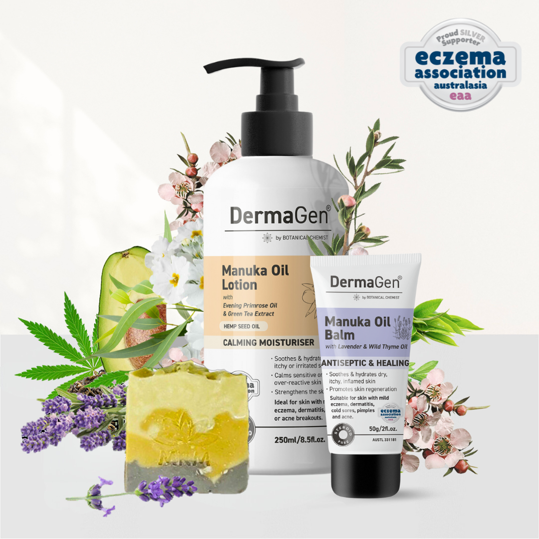 Pack trio de soins de la peau DermaGen Manuka pour l&