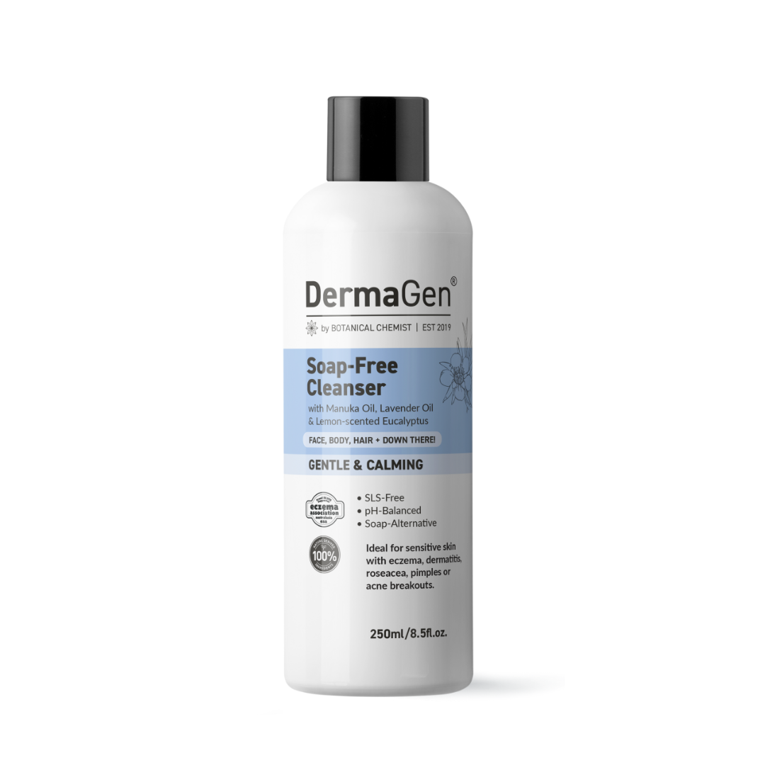 DermaGen Soap-Free Cleanser - Gentle Enough for the Whole Family