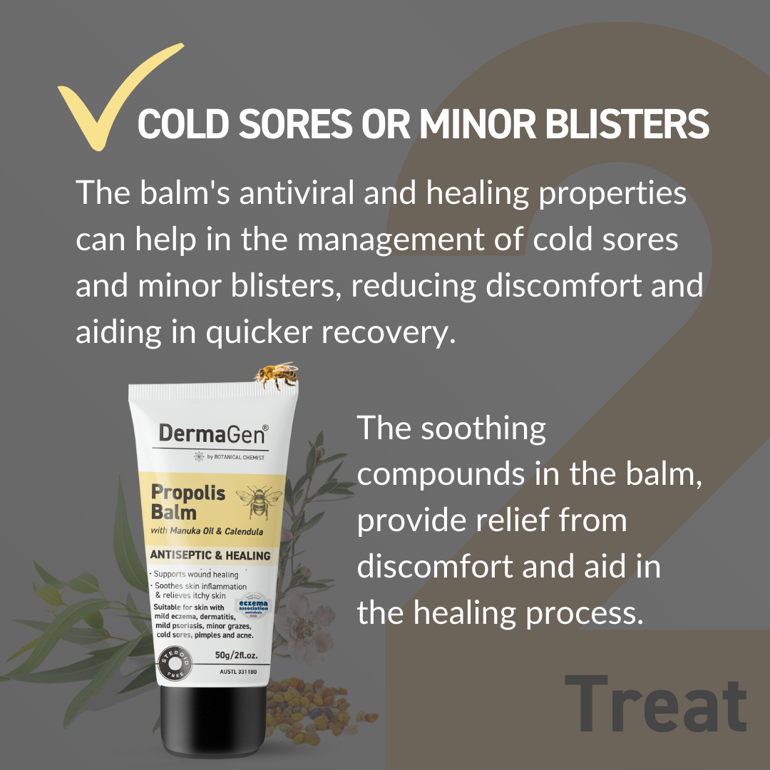 DermaGen Propolis Balm - with Antiseptic, Anti-inflammatory, and Antioxidant Properties