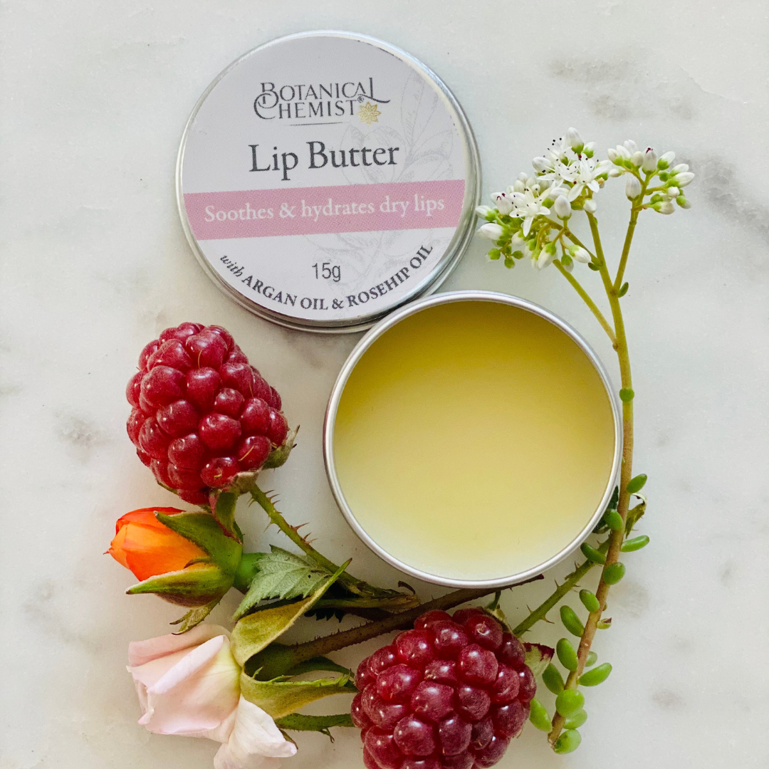 Botanical Chemist Balm Butter: Argan & Rosehip Lip butter 15g tins (NEW)